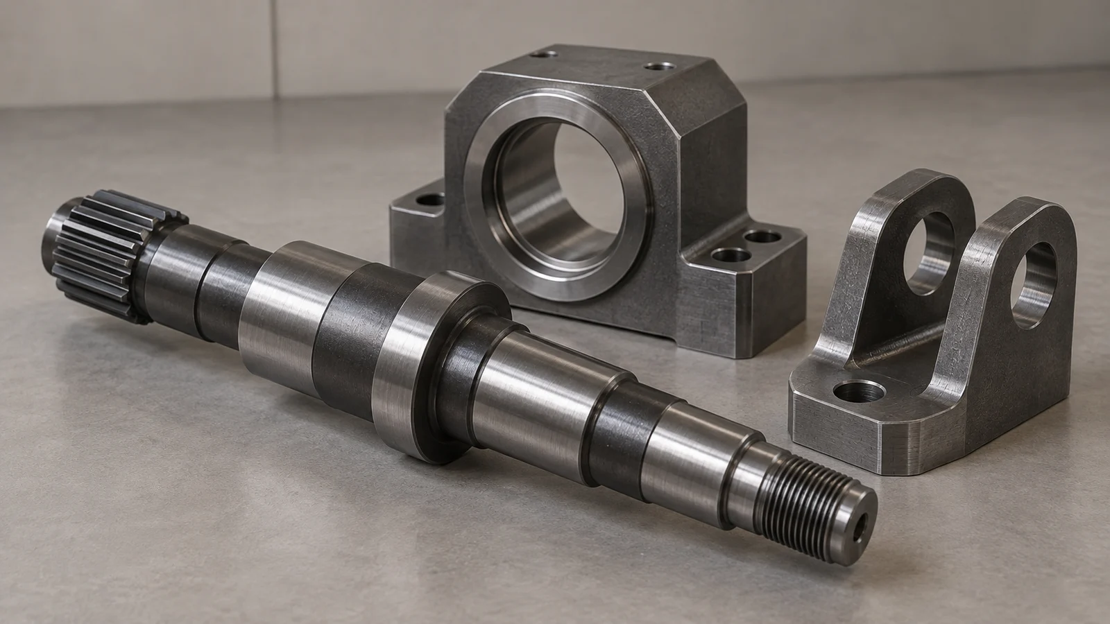 Çelik CNC işlenmiş karbon çelik parçalar — S235JR ve 4140 alaşım çelik CNC üretim
