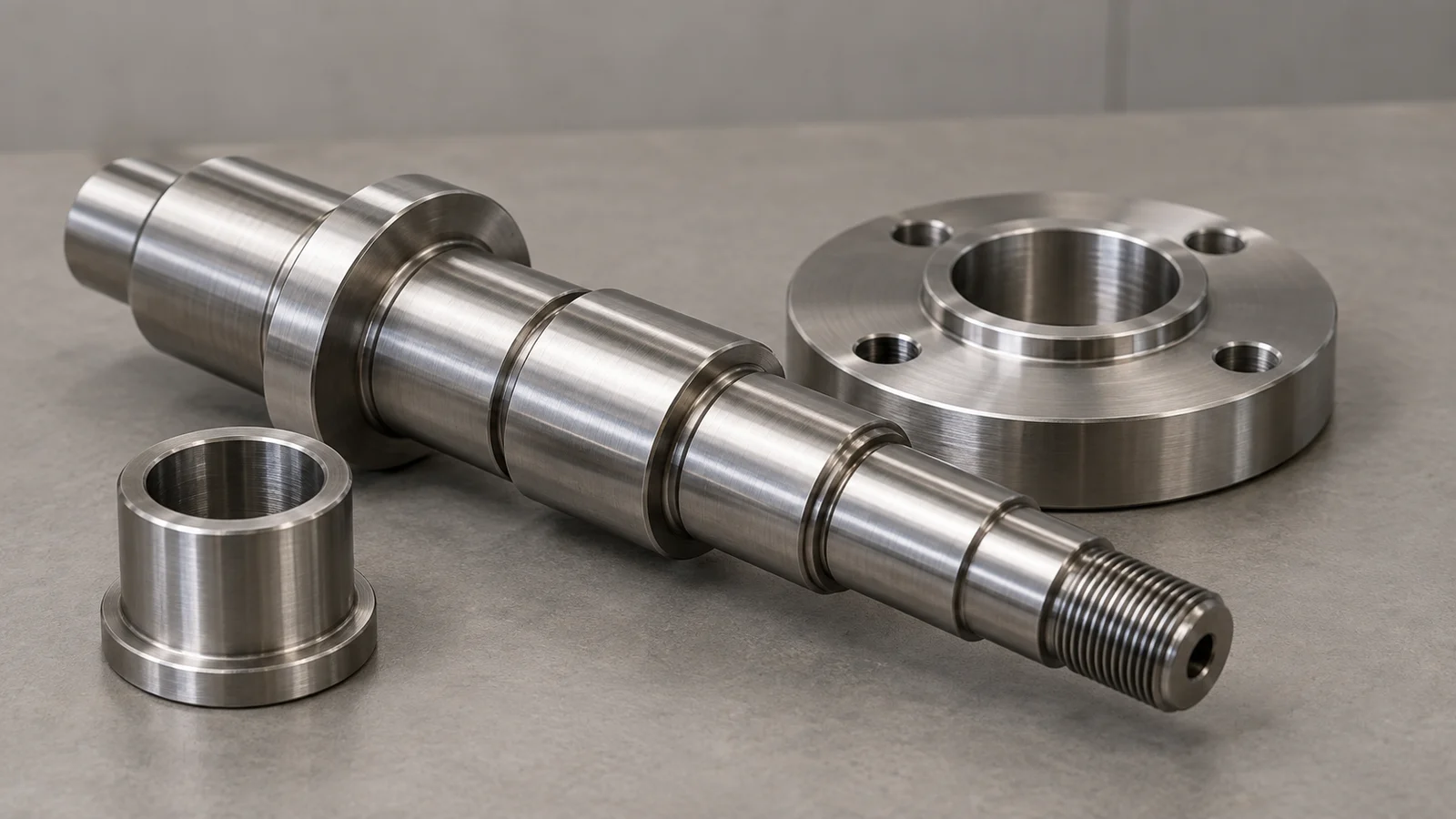 CNC Tornalama Hassas CNC tornalanmış miller ve flanşlar — PartGo CNC tornalama hizmeti